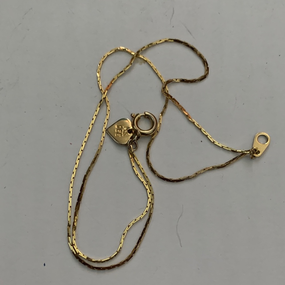 Ms Dee serpentine double chain gold tone 6” bracelet